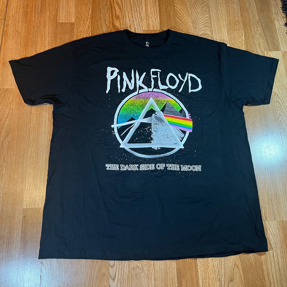 Pink Floyd Men's The Dark Side of the Moon‎ Short Sleeve T-Shirt Sz 2XL